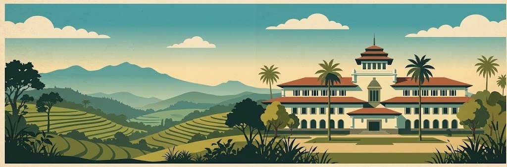 Lanskap Jawa Barat dan Gedung Sate